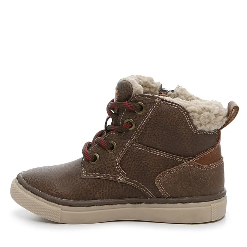 NIB Max + Jake Steven Boot Brown Kid's Zip Up Boot Size 5 Toddler